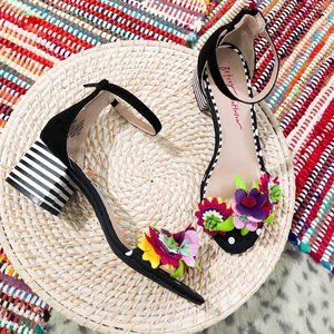 Betsey Johnson | Indy | Floral Block Heel Sandal